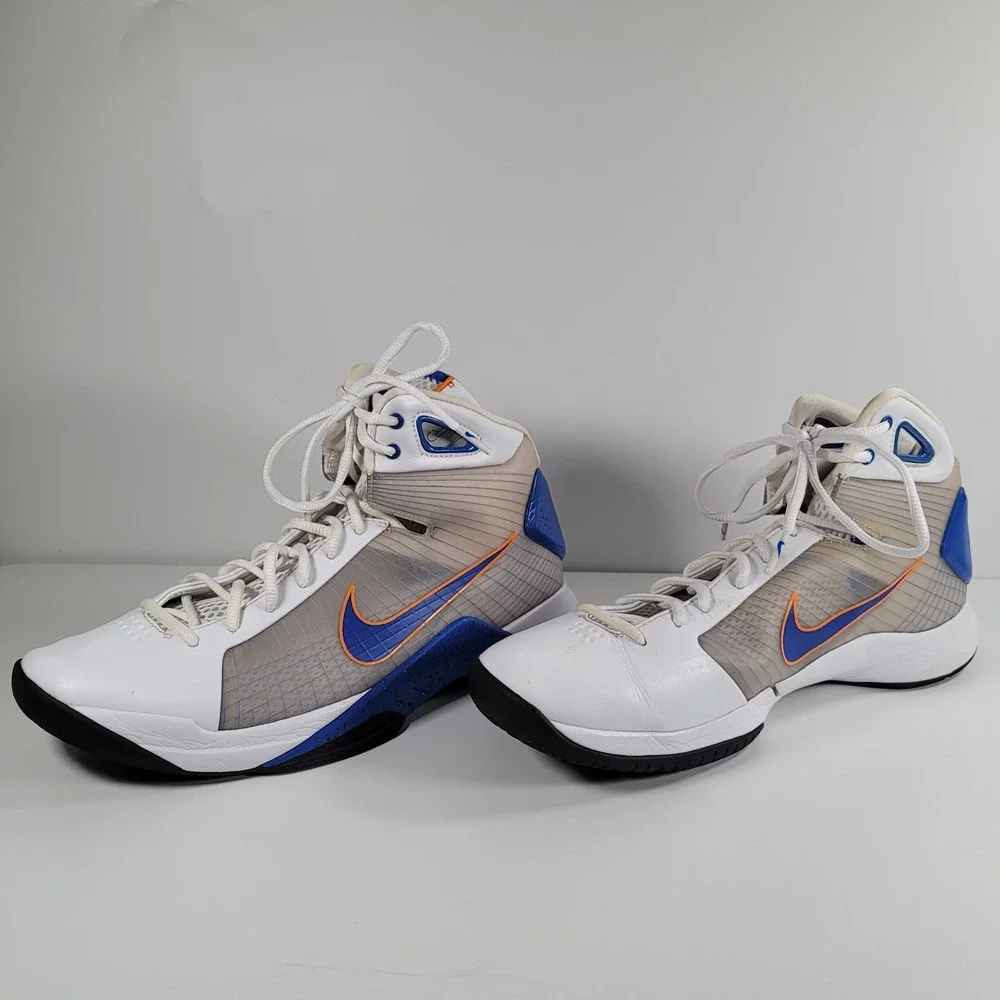 Nike Rare Hyperdunk 2008 White Blue Orange Burst Men's Basketball Shoes Size 11